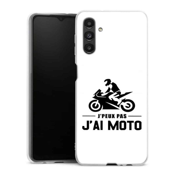 Coque Samsung A04S Je peux pas j'ai moto